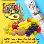 الموز بكام النهارده؟.. استقرار أسعار الفاكهة في الأسواق اليوم الأحد 28 ديسمبر 2025