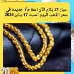 عيار 21 بكام الآن؟ مفاجأة جديدة في سعر الذهب اليوم السبت 17 يناير 2026