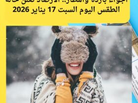 أجواء باردة وأمطار.. الأرصاد تعلن حالة الطقس اليوم السبت 17 يناير 2026