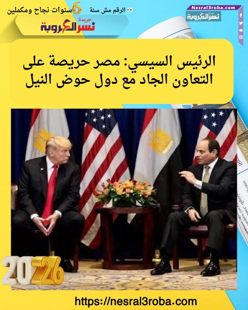 الرئيس السيسي: مصر حريصة على التعاون الجاد مع دول حوض النيل