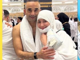 منة شلبي وزوجها أحمد الجنايني يؤدّون العمرة ويستقبلون 2026 من الحرم المكي 🤍🕋