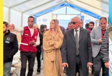 أنجلينا جولي تزور المركز اللوجيستي للهلال الأحمر المصري بالعريش