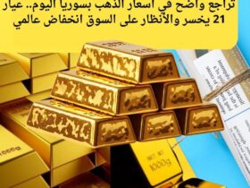 تراجع واضح في أسعار الذهب بسوريا اليوم.. عيار 21 يخسر والأنظار على السوق انخفاض عالمي